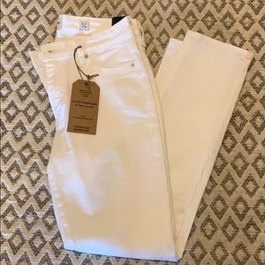 Lucky brand white crop skinny jeans